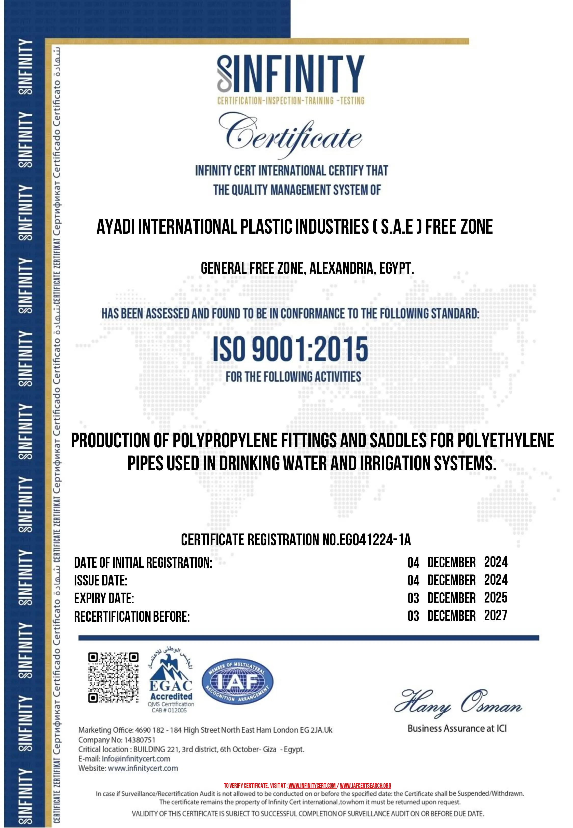 certificate